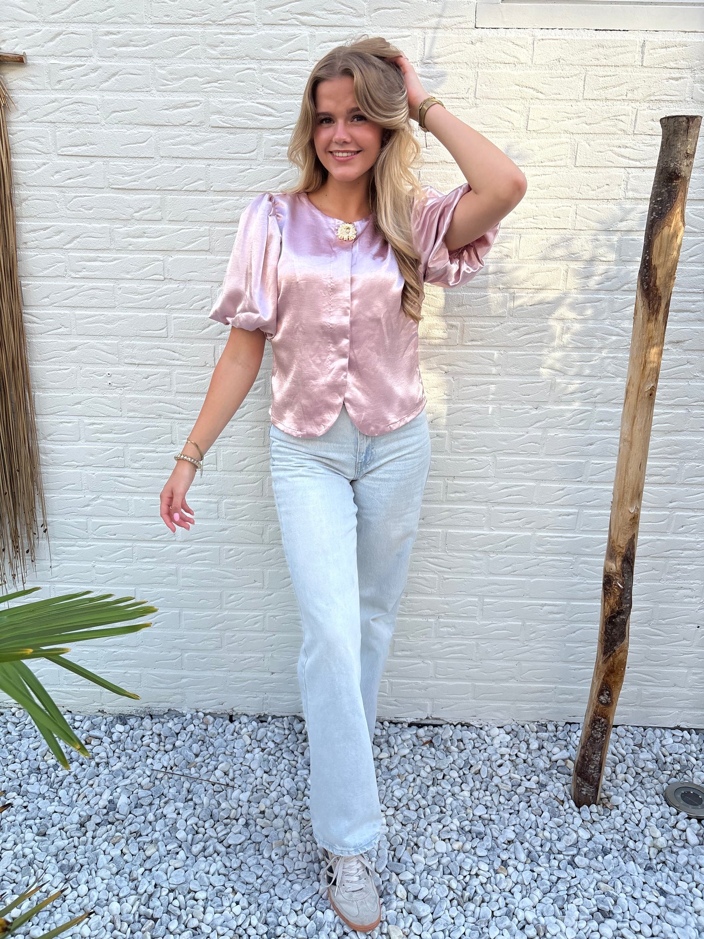 Satijnen blouse | Lisa