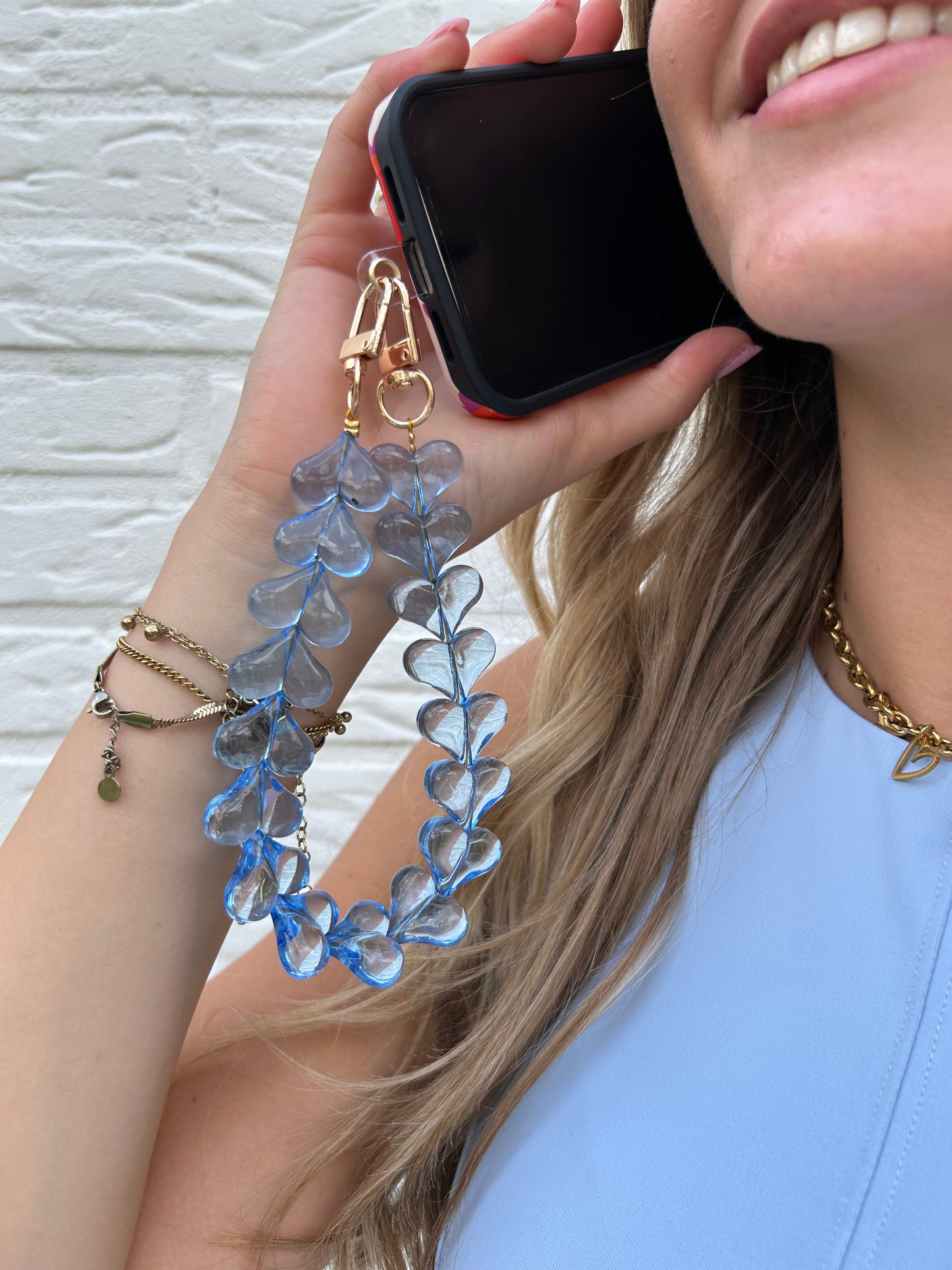 Telefoonkoord | blauw