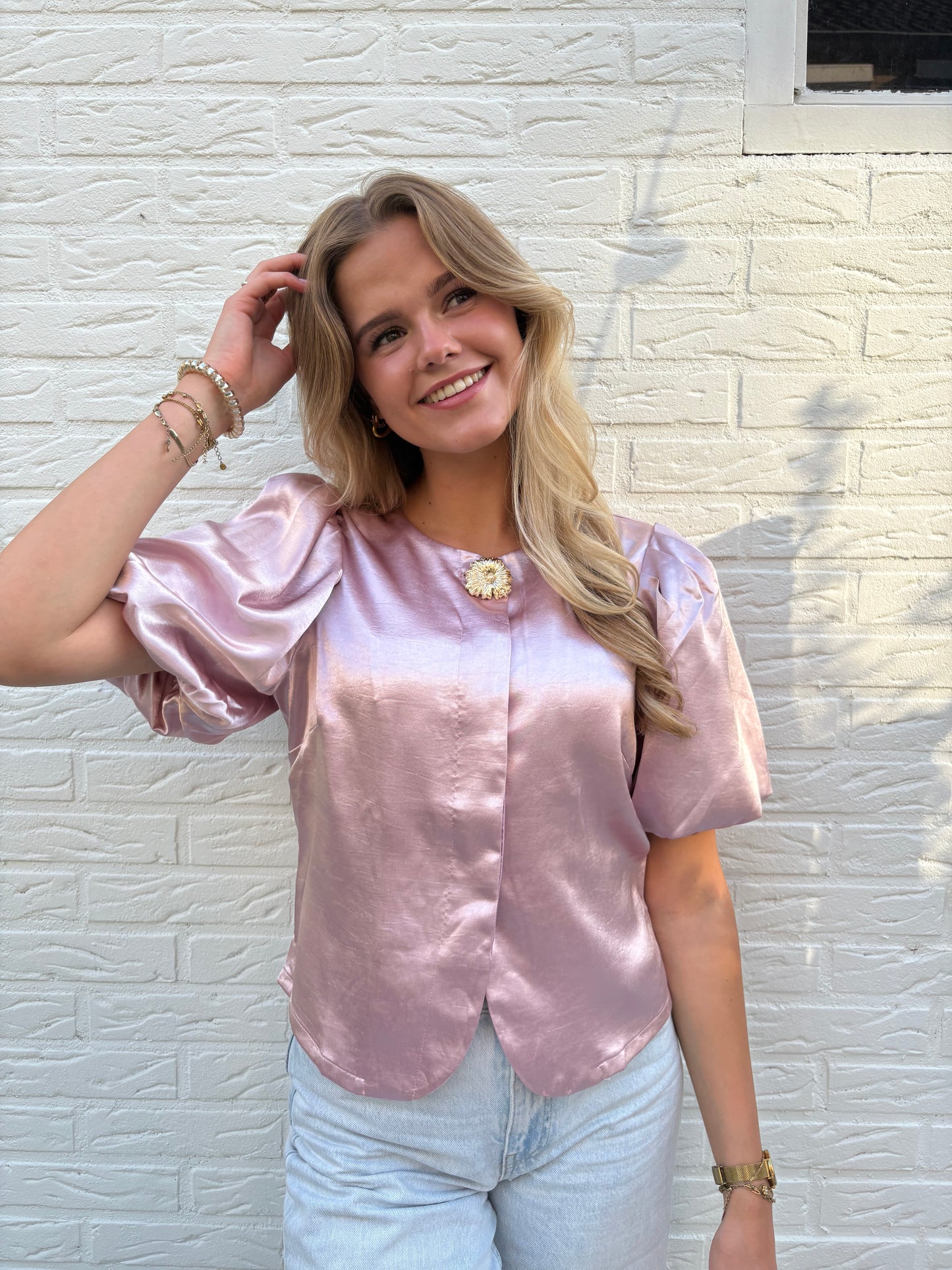 Satijnen blouse | Lisa