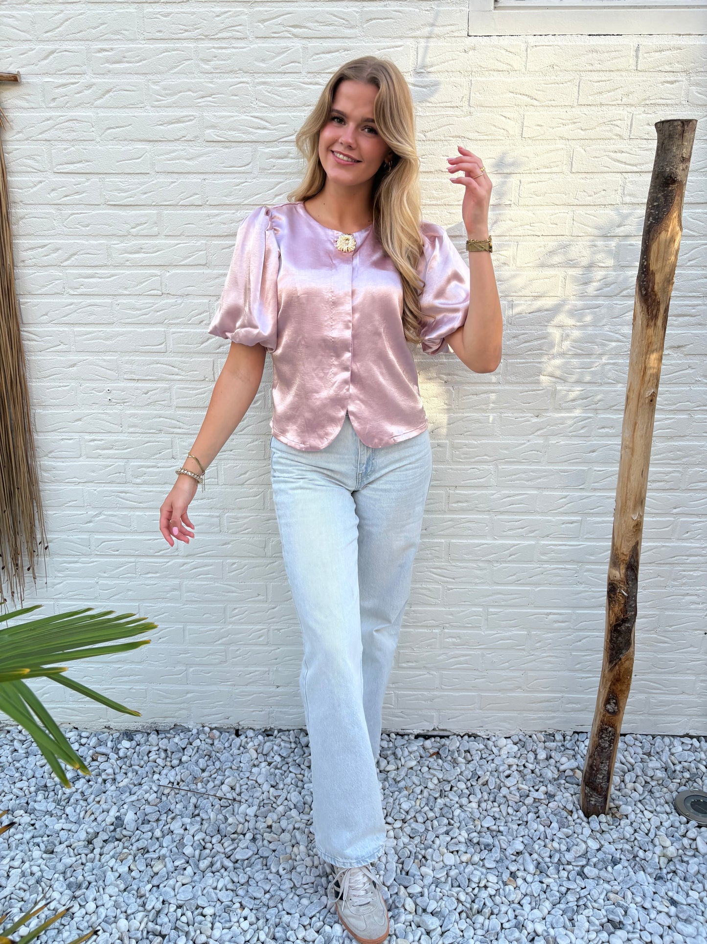 Satijnen blouse | Lisa