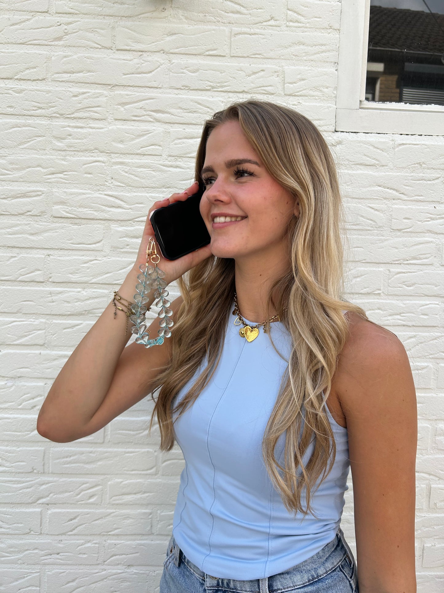 Telefoon koord | turquoise