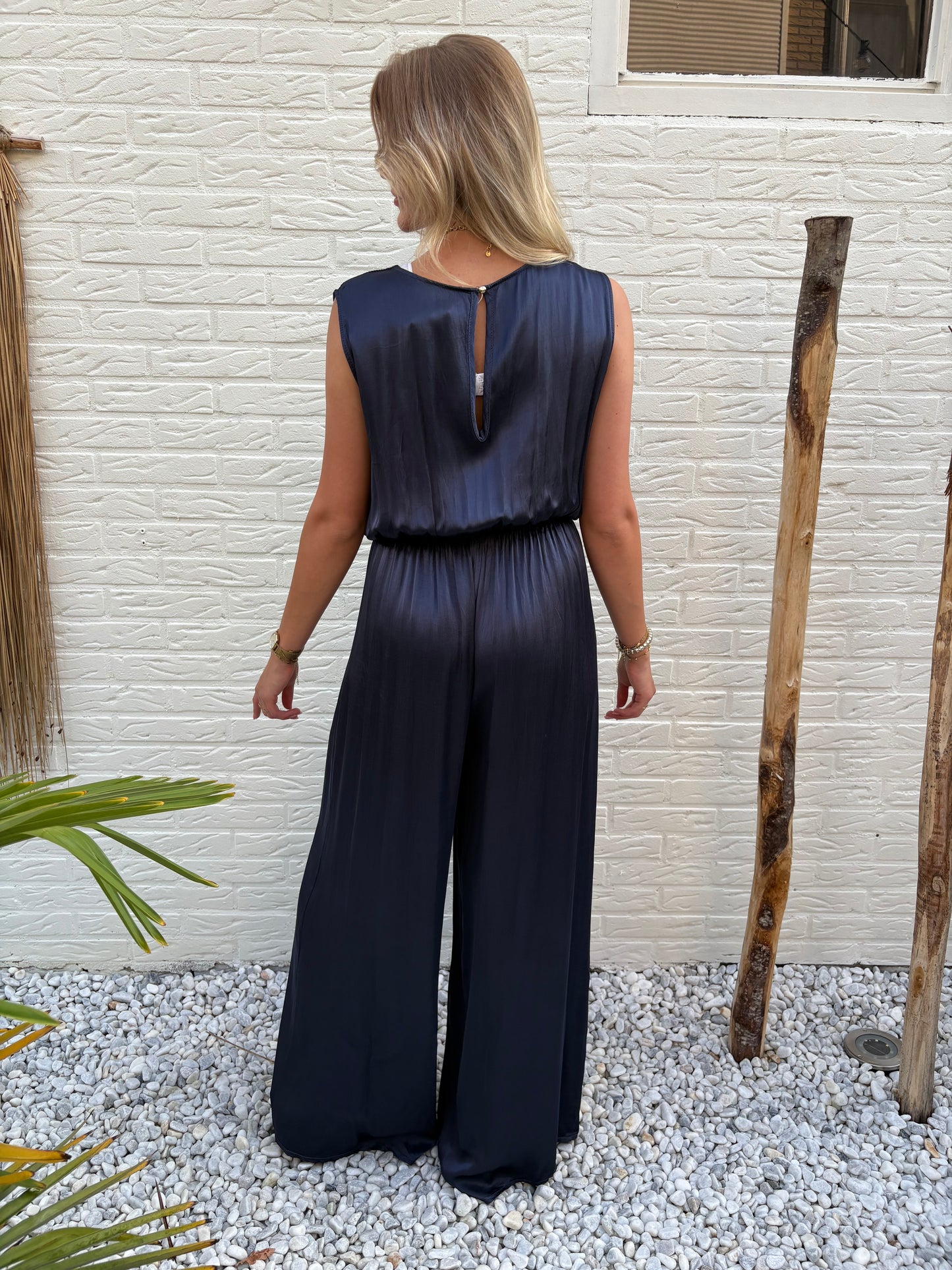 Jumpsuit | donkerblauw