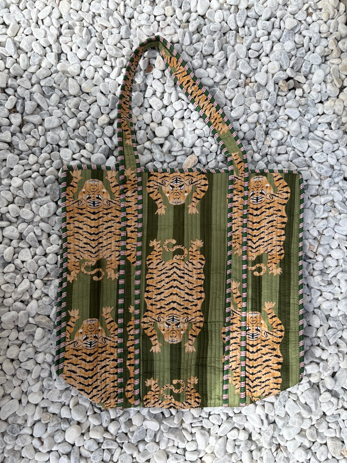 Strandtas | tiger groen