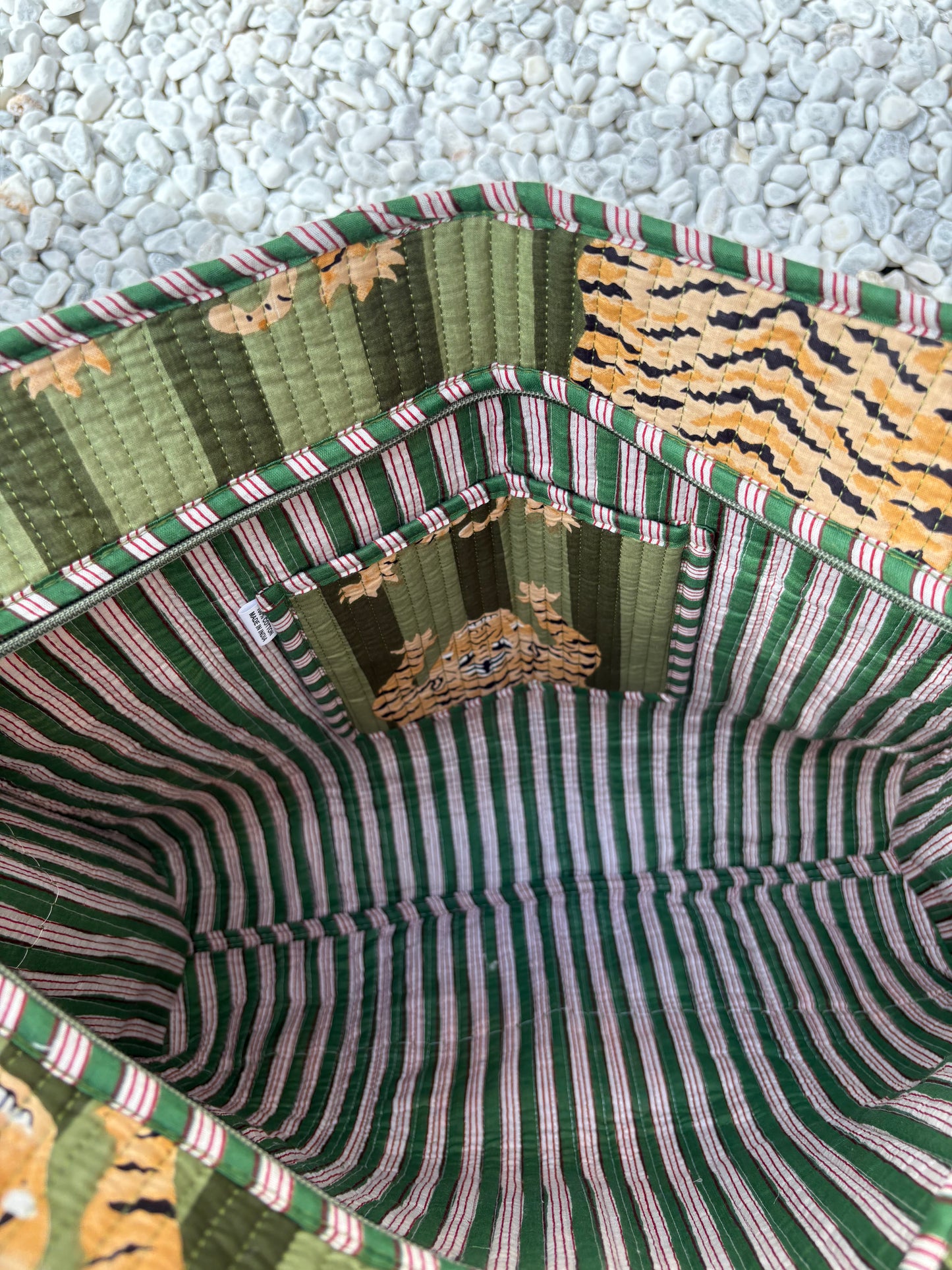 Strandtas | tiger groen