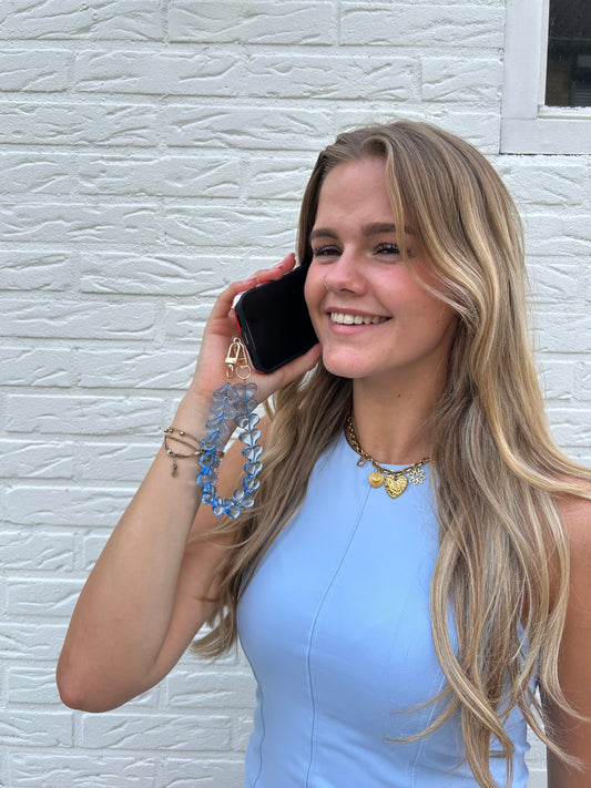 Telefoonkoord | blauw