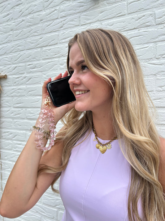 Telefoon koord | lichtroze