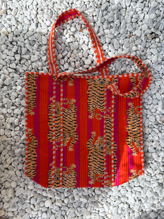 Strandtas | tiger oranje
