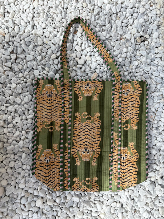 Strandtas | tiger groen